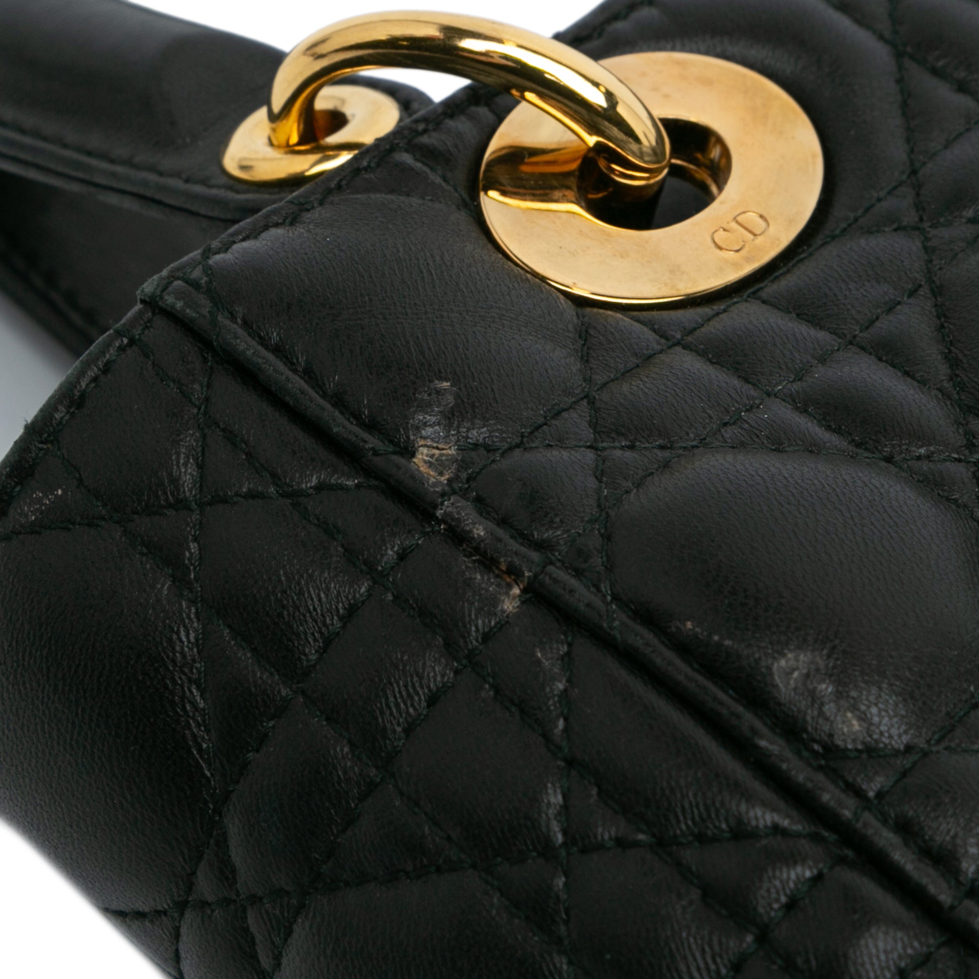 Small Lambskin Cannage Lady Dior