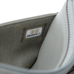 Diagonal Chevron Calfskin Tassel Wallet On Chain