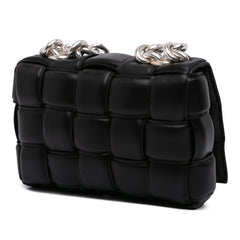 Nappa Intrecciato Padded Chain Cassette Satchel