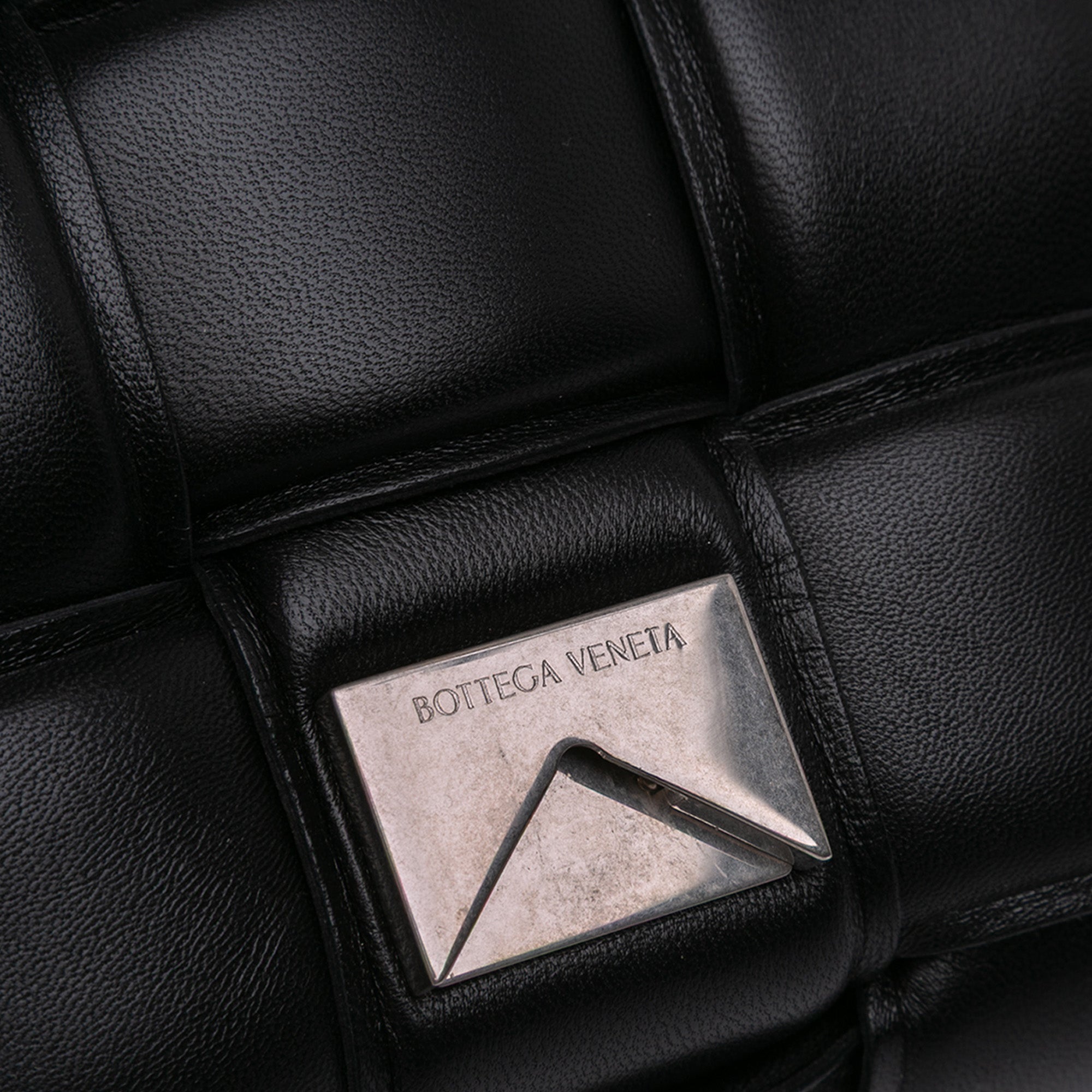 Nappa Intrecciato Padded Chain Cassette Satchel