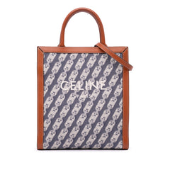 Small Canvas Triomphe Maillon Vertical Cabas Satchel
