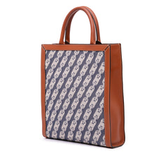 Small Canvas Triomphe Maillon Vertical Cabas Satchel