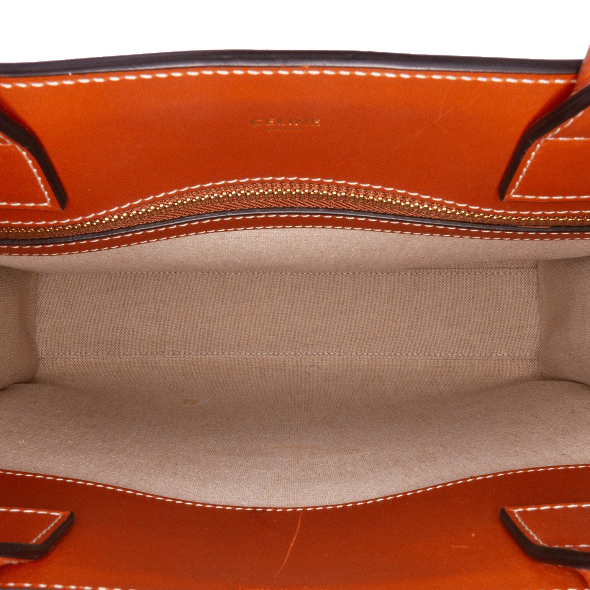 Small Canvas Triomphe Maillon Vertical Cabas Satchel