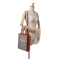 Small Canvas Triomphe Maillon Vertical Cabas Satchel
