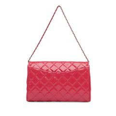 CC Quilted Patent Clutch with Chain_2