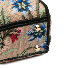 Mini Embroidered Canvas Mille Fleurs Lady D Lite