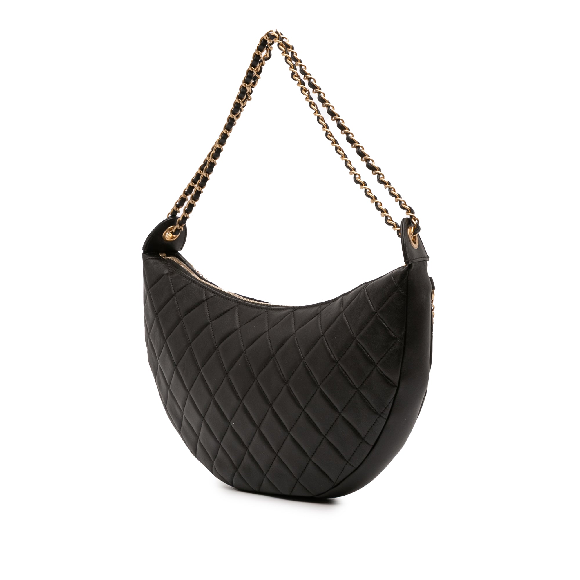 Quilted Lambskin All About Chains Hobo