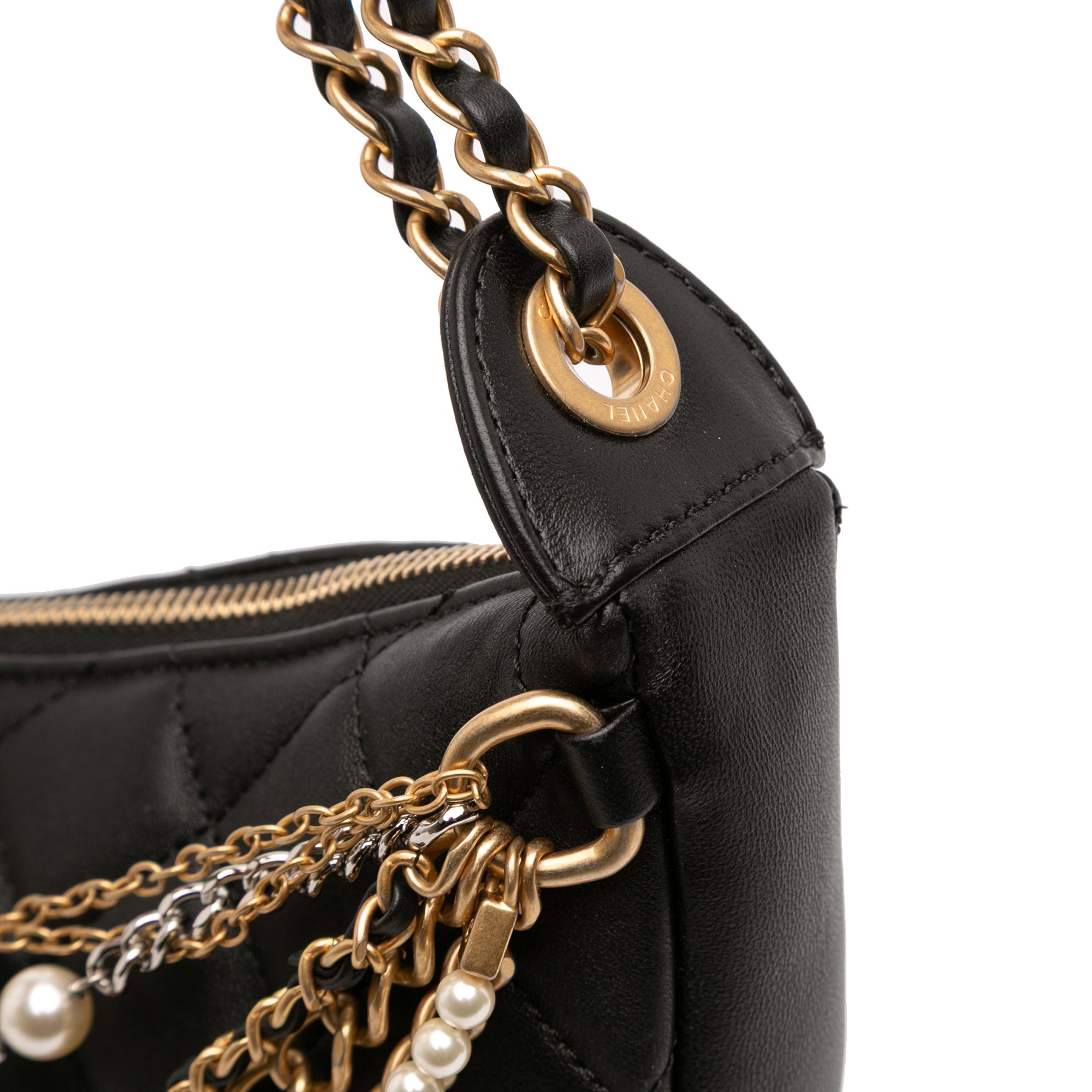 Quilted Lambskin All About Chains Hobo