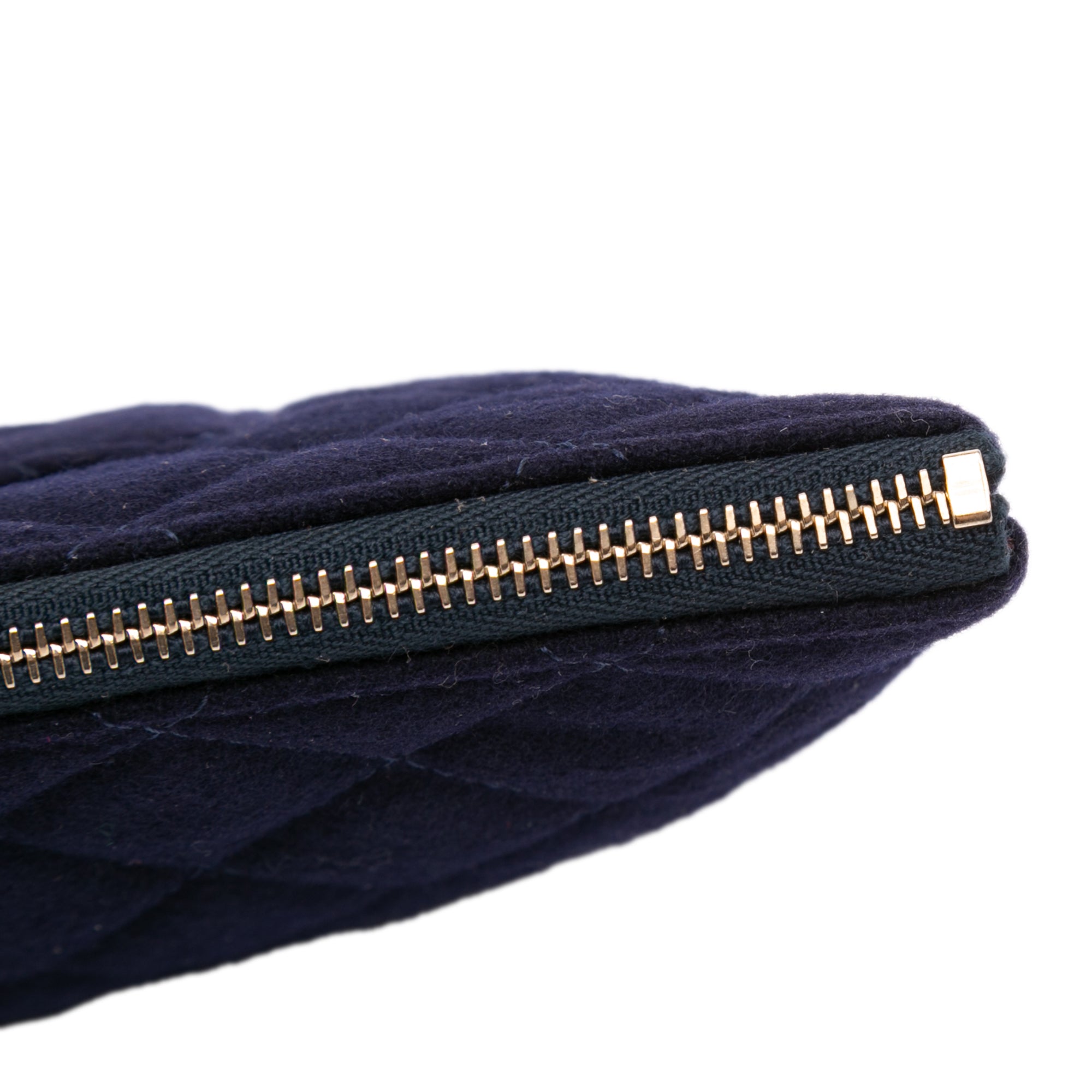 Paris Hamburg Medium Quilted Wool Coco Sailor Charms O Case Clutch