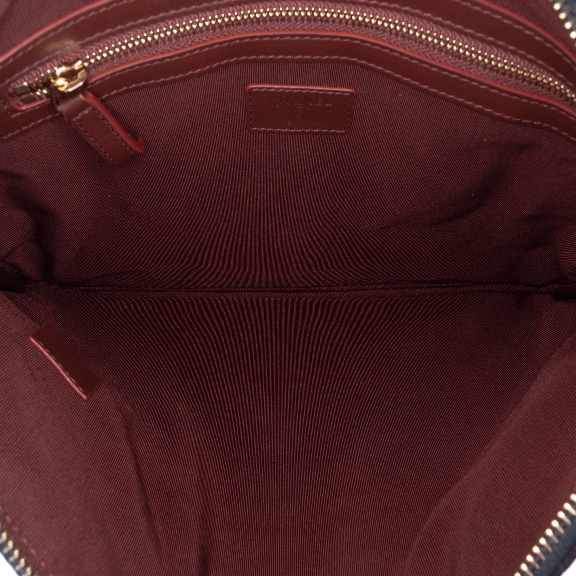 Paris Hamburg Medium Quilted Wool Coco Sailor Charms O Case Clutch