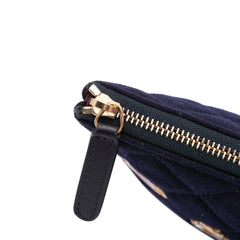 Paris Hamburg Medium Quilted Wool Coco Sailor Charms O Case Clutch