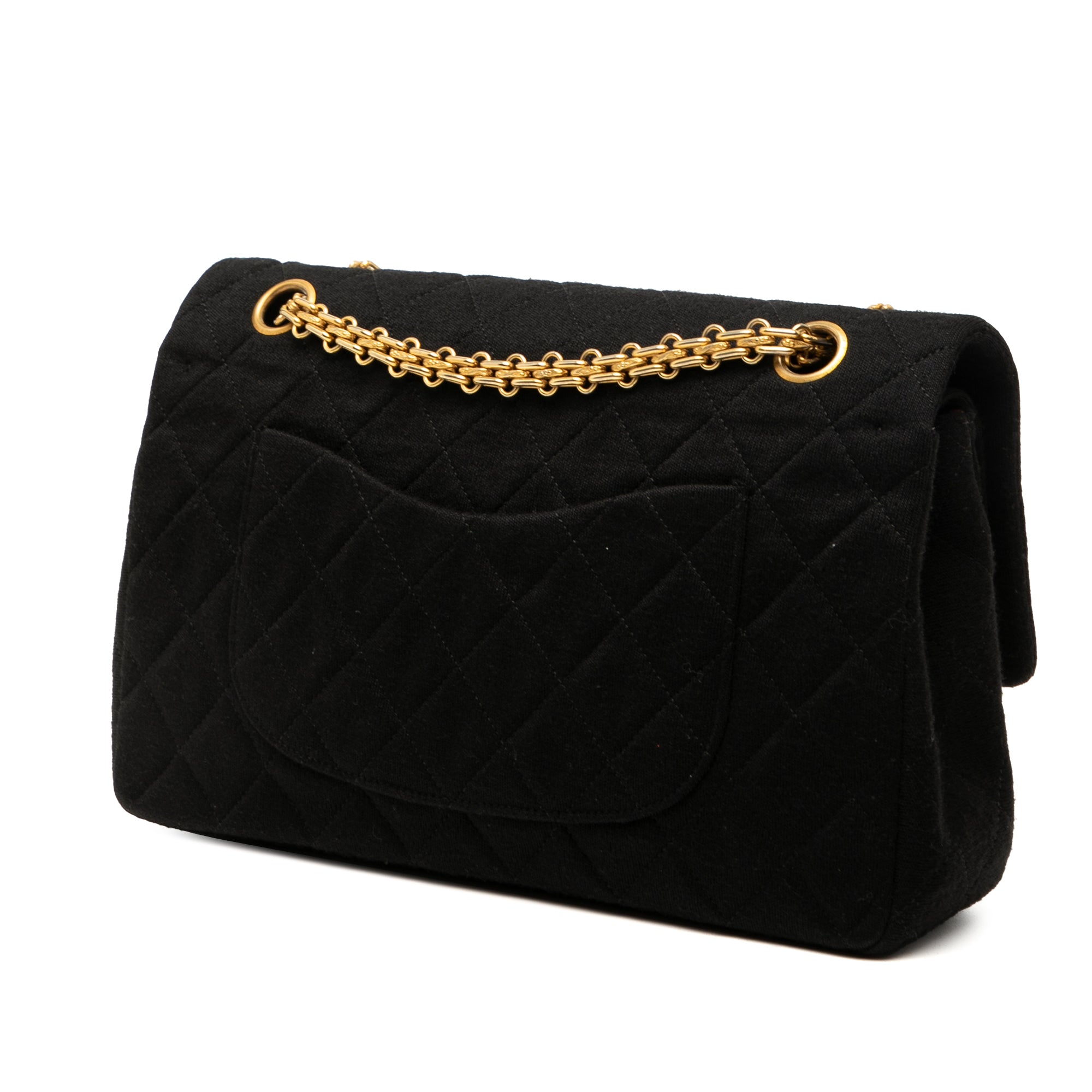 Medium Classic Jersey Bijoux Chain Double Flap