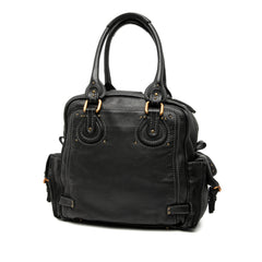 Large Grained Leather Paddington Handbag