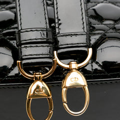 Medium Patent Cannage Lady Dior