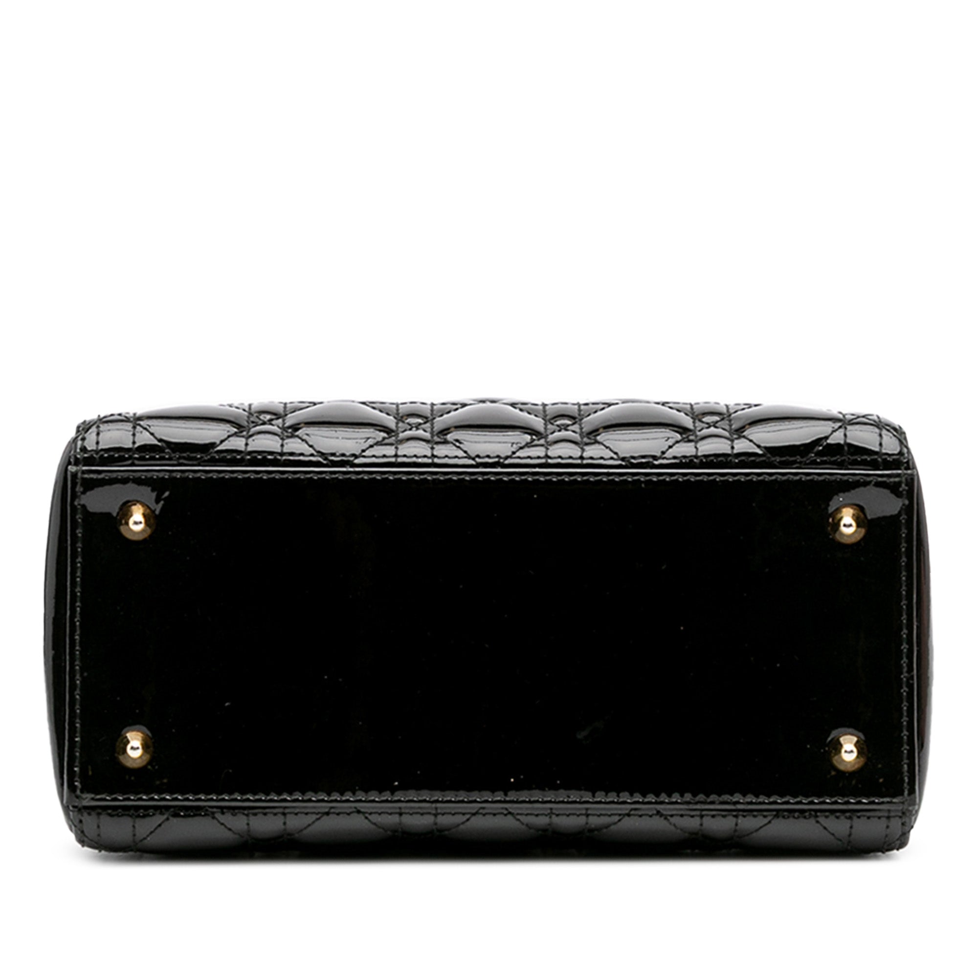 Medium Patent Cannage Lady Dior