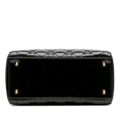 Medium Patent Cannage Lady Dior