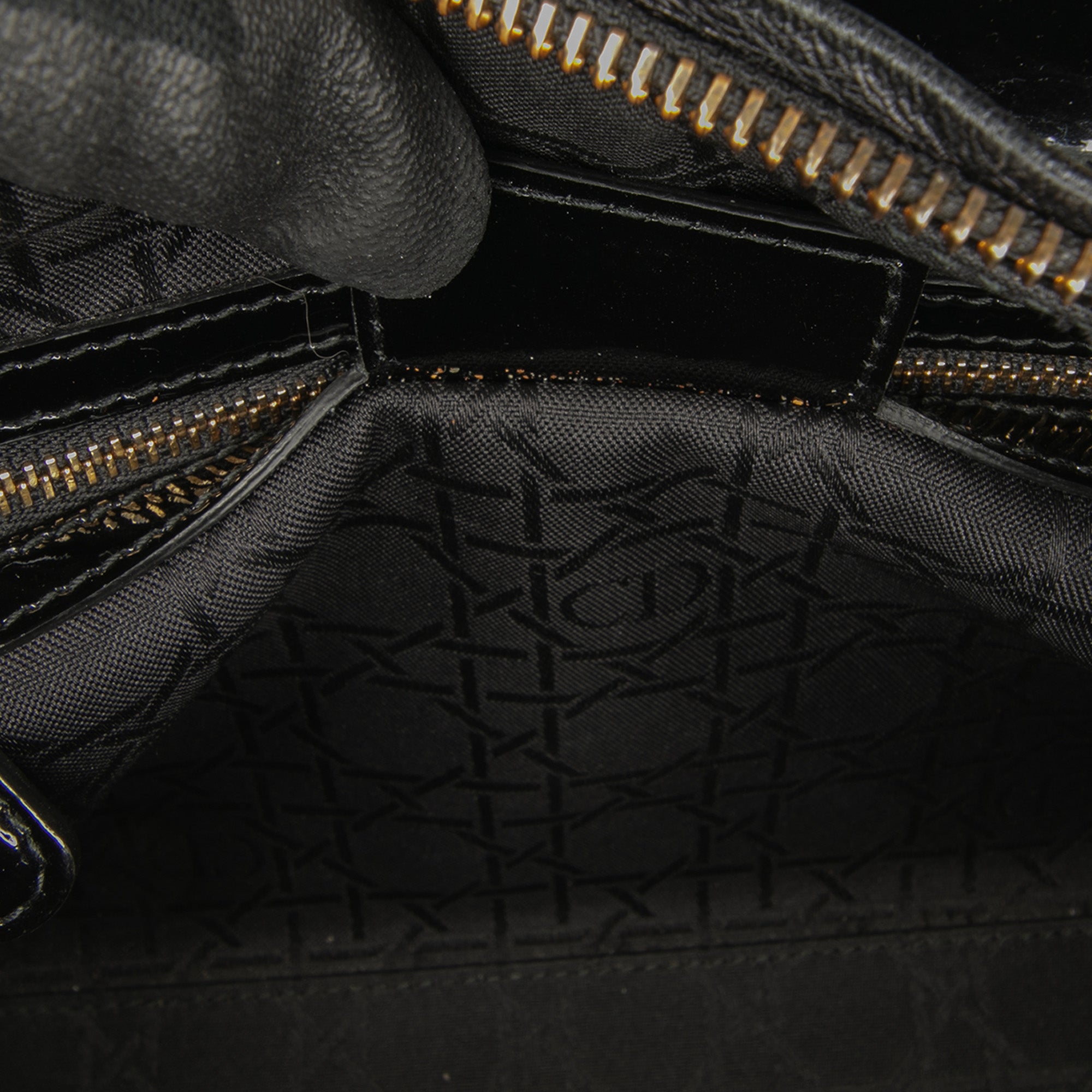 Medium Patent Cannage Lady Dior