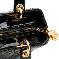 Medium Patent Cannage Lady Dior