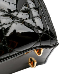 Medium Patent Cannage Lady Dior