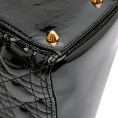 Medium Patent Cannage Lady Dior
