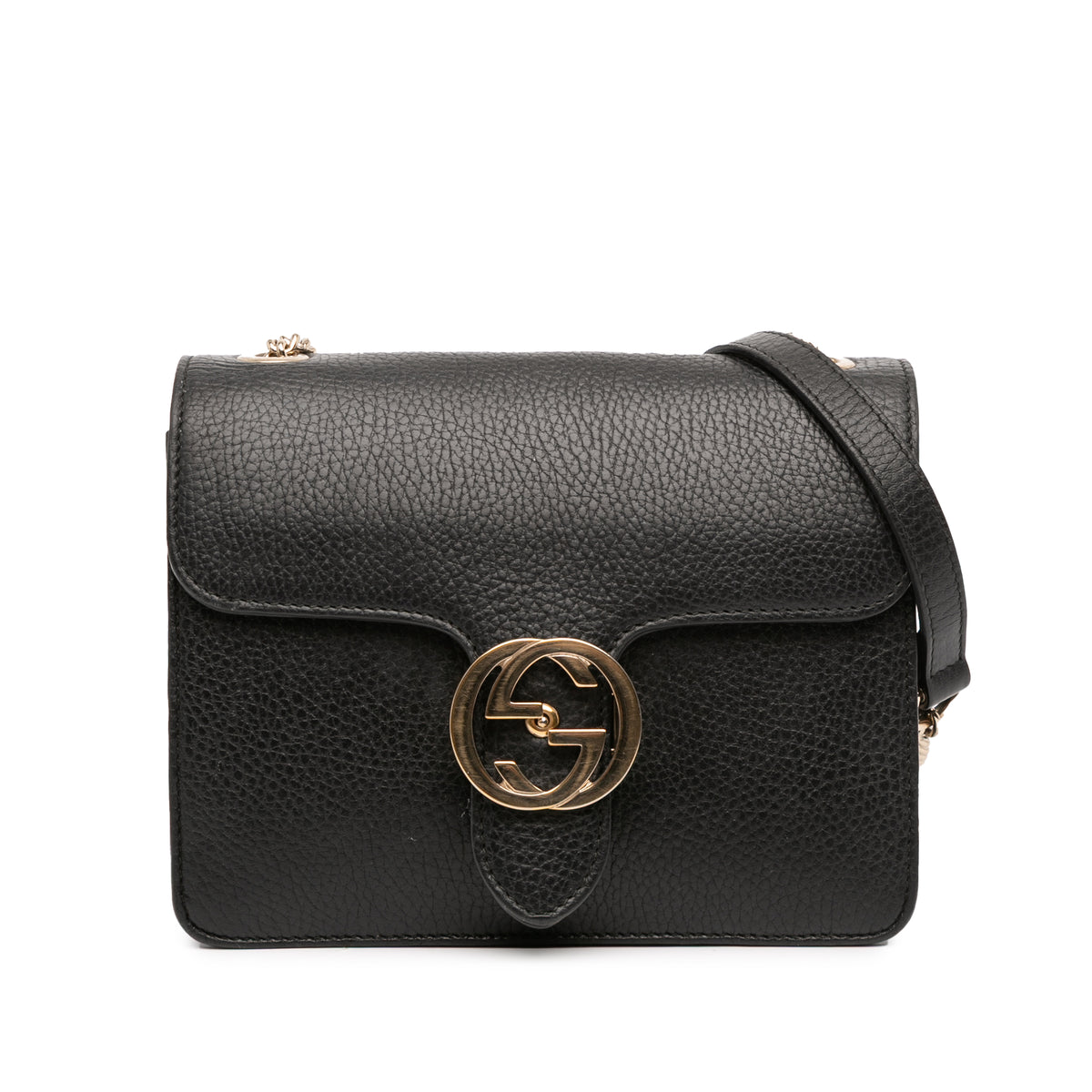 Small Dollar Calfskin Interlocking G Crossbody