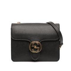 Small Dollar Calfskin Interlocking G Crossbody