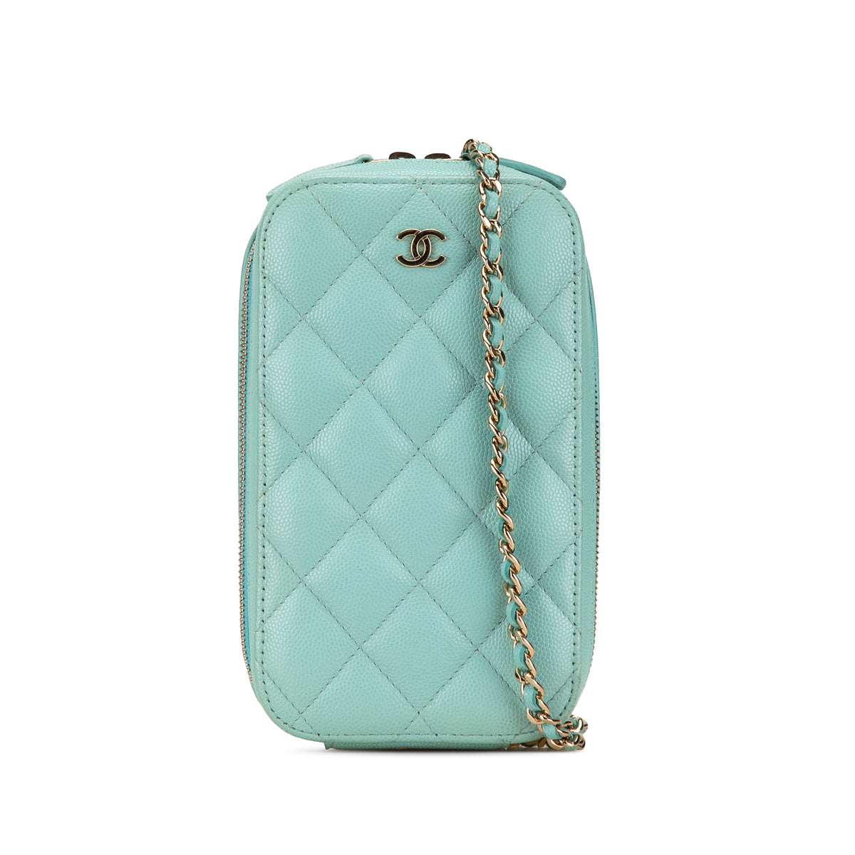 CC Quilted Caviar Zip Phone Case