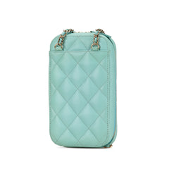 CC Quilted Caviar Zip Phone Case