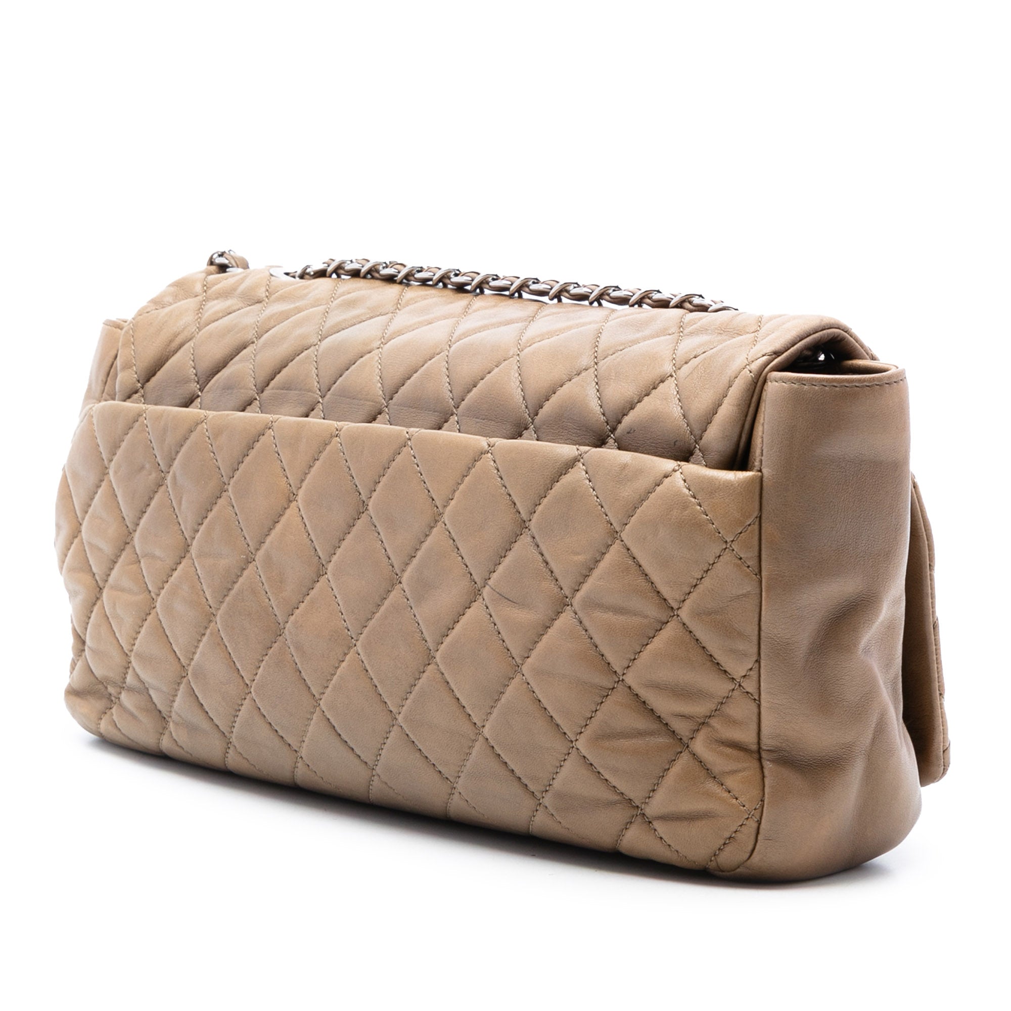Jumbo Quilted Lambskin Coco Rain Flap