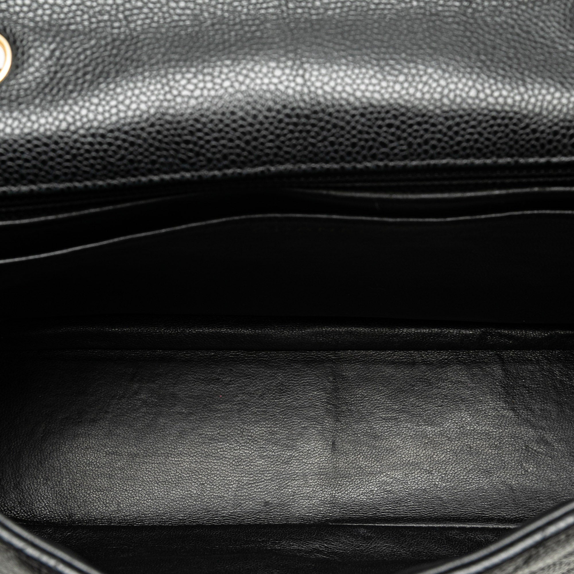 Jumbo Classic Caviar Single Flap