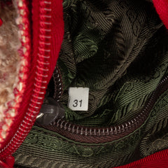Vitello Trimmed Tweed Flat Tote