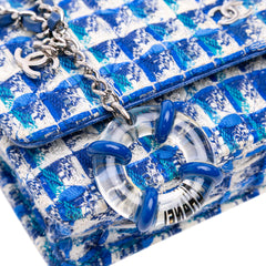 Quilted Boucle Tweed Charm Wallet On Chain