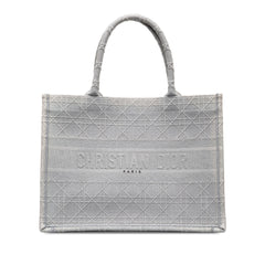 Medium Cannage Embroidered Book Tote