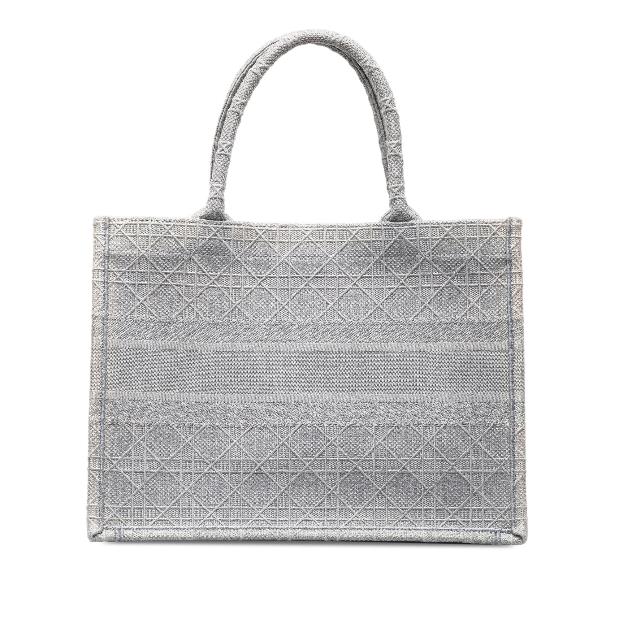 Medium Cannage Embroidered Book Tote