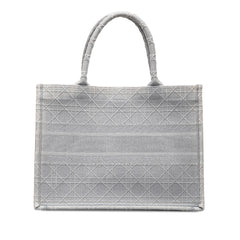 Medium Cannage Embroidered Book Tote