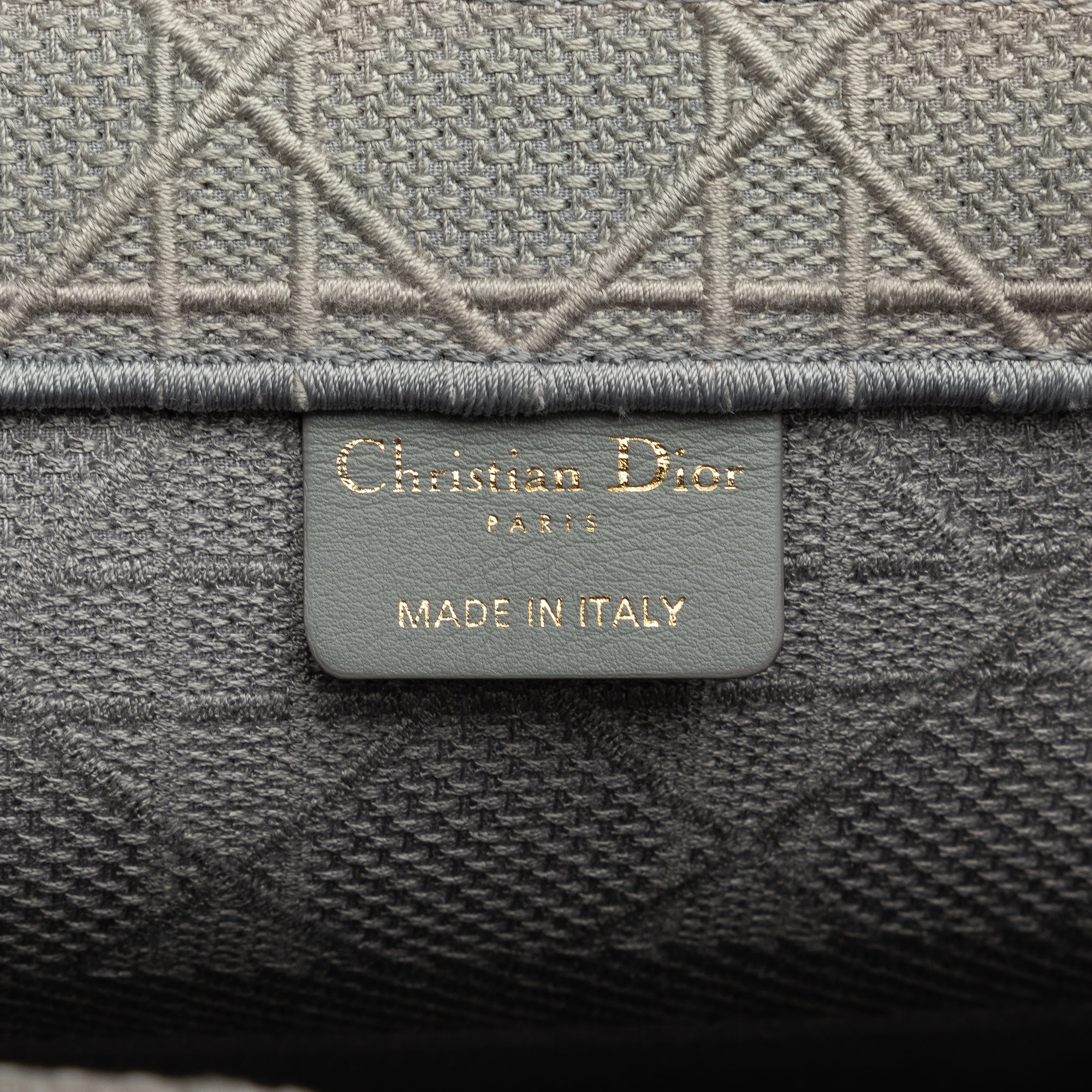 Medium Cannage Embroidered Book Tote
