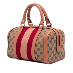 Small GG Canvas Web Joy Boston Bag