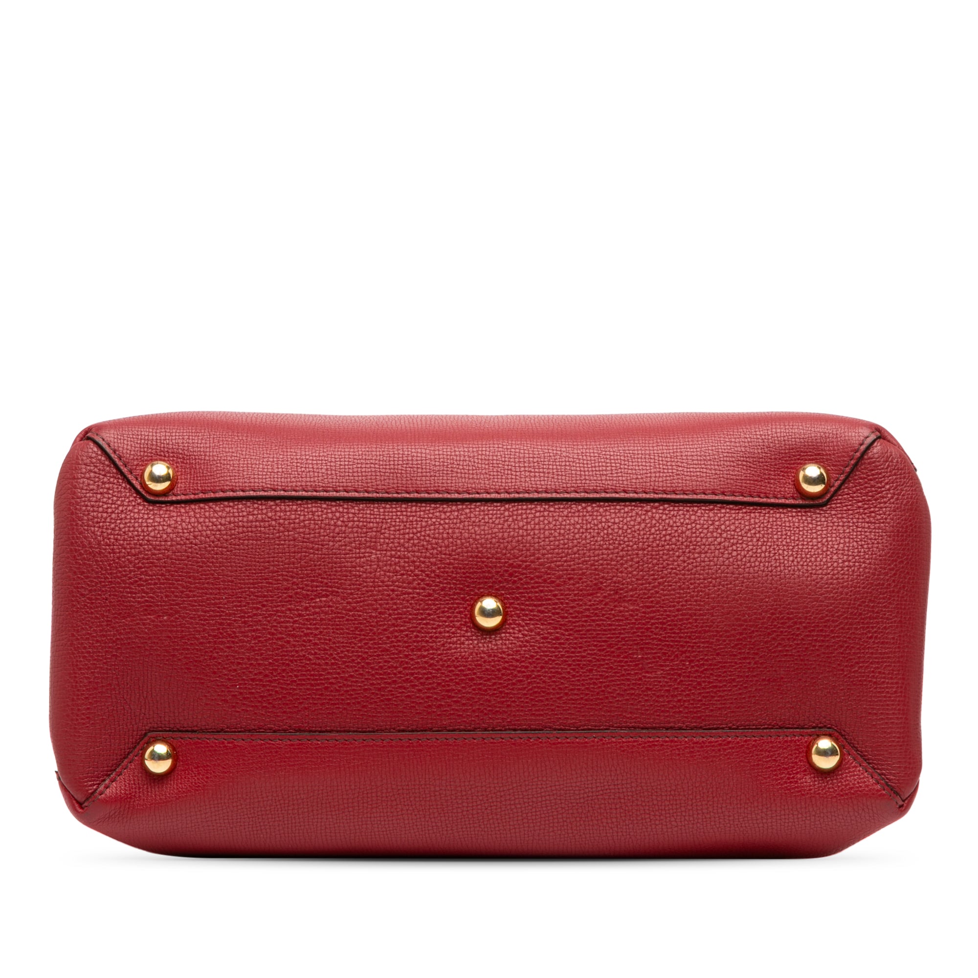 Medium Leather and House Check Banner Satchel