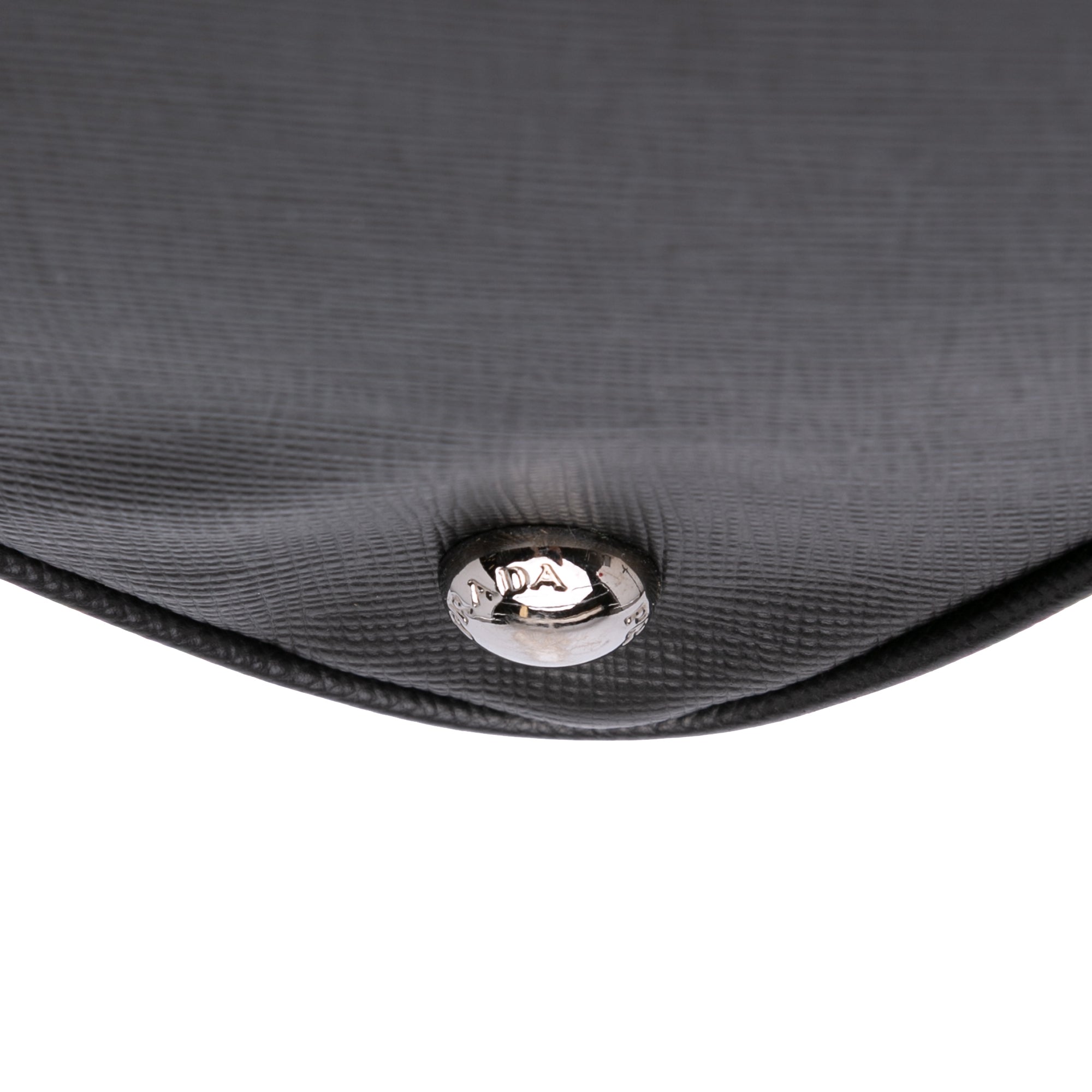 Medium Saffiano Lux Studded Crystal Galleria Double Zip Satchel