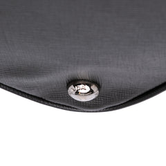 Medium Saffiano Lux Studded Crystal Galleria Double Zip Satchel