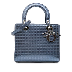 Medium Patent Microcannage Lady Dior