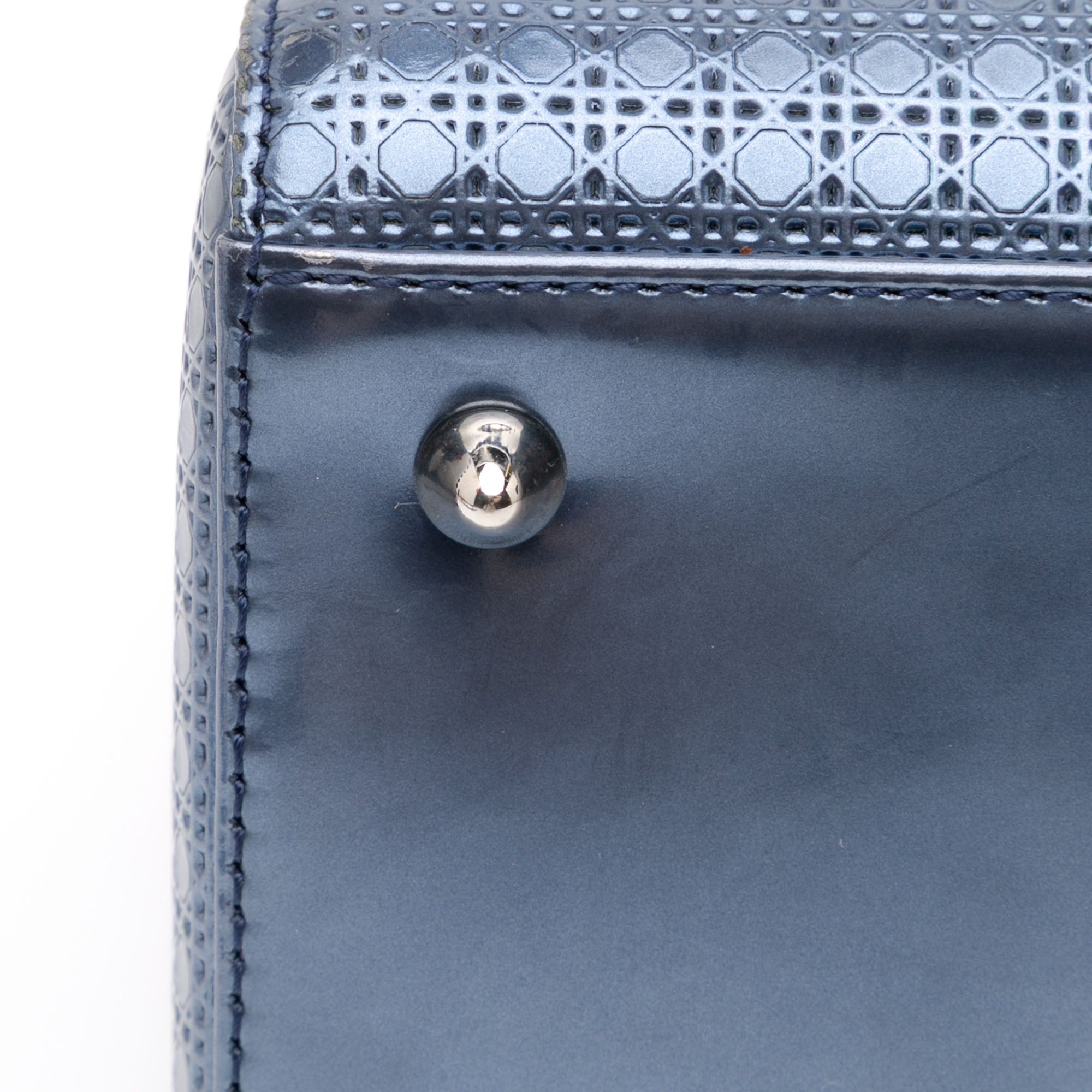 Medium Patent Microcannage Lady Dior