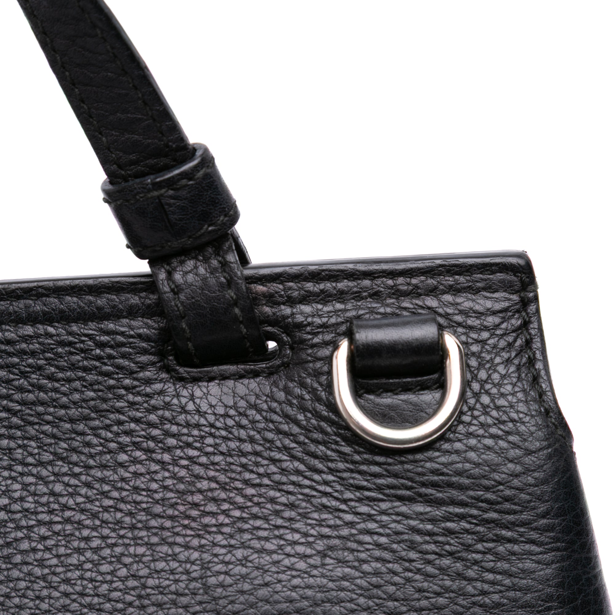 Small Leather Bamboo Daily Satchel