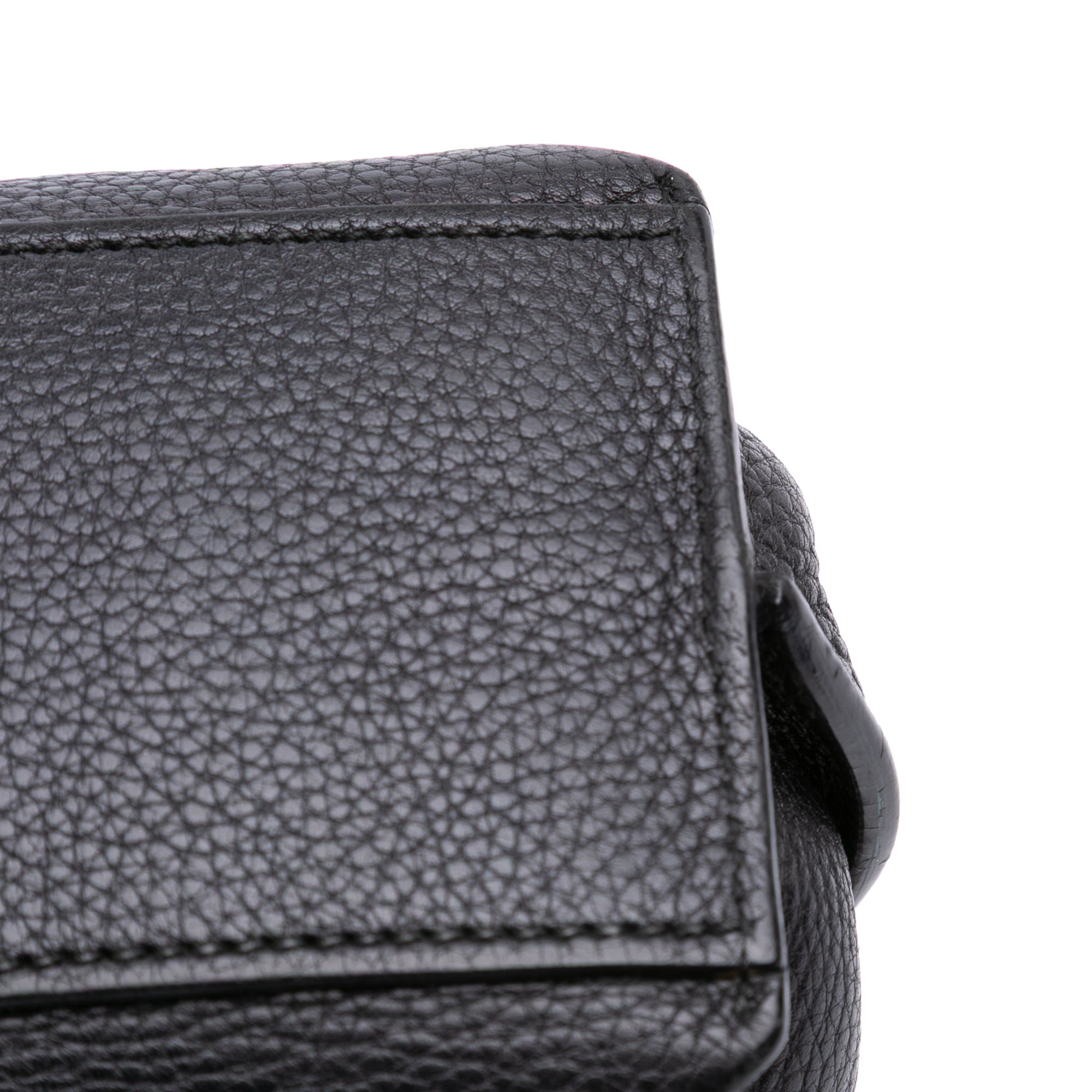 Small Leather Bamboo Daily Satchel