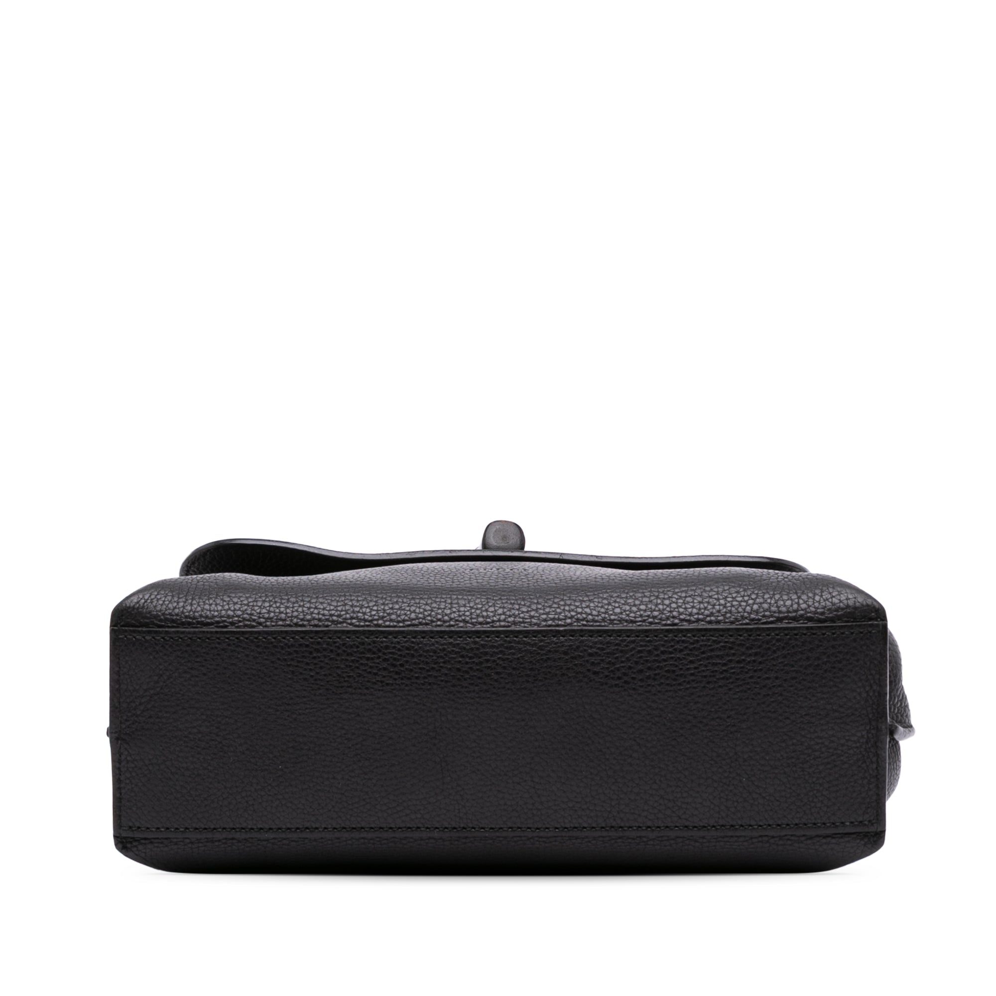 Small Leather Bamboo Daily Satchel