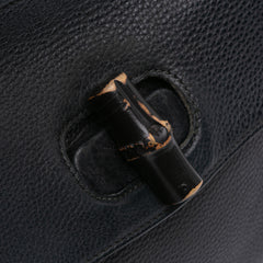 Small Leather Bamboo Daily Satchel