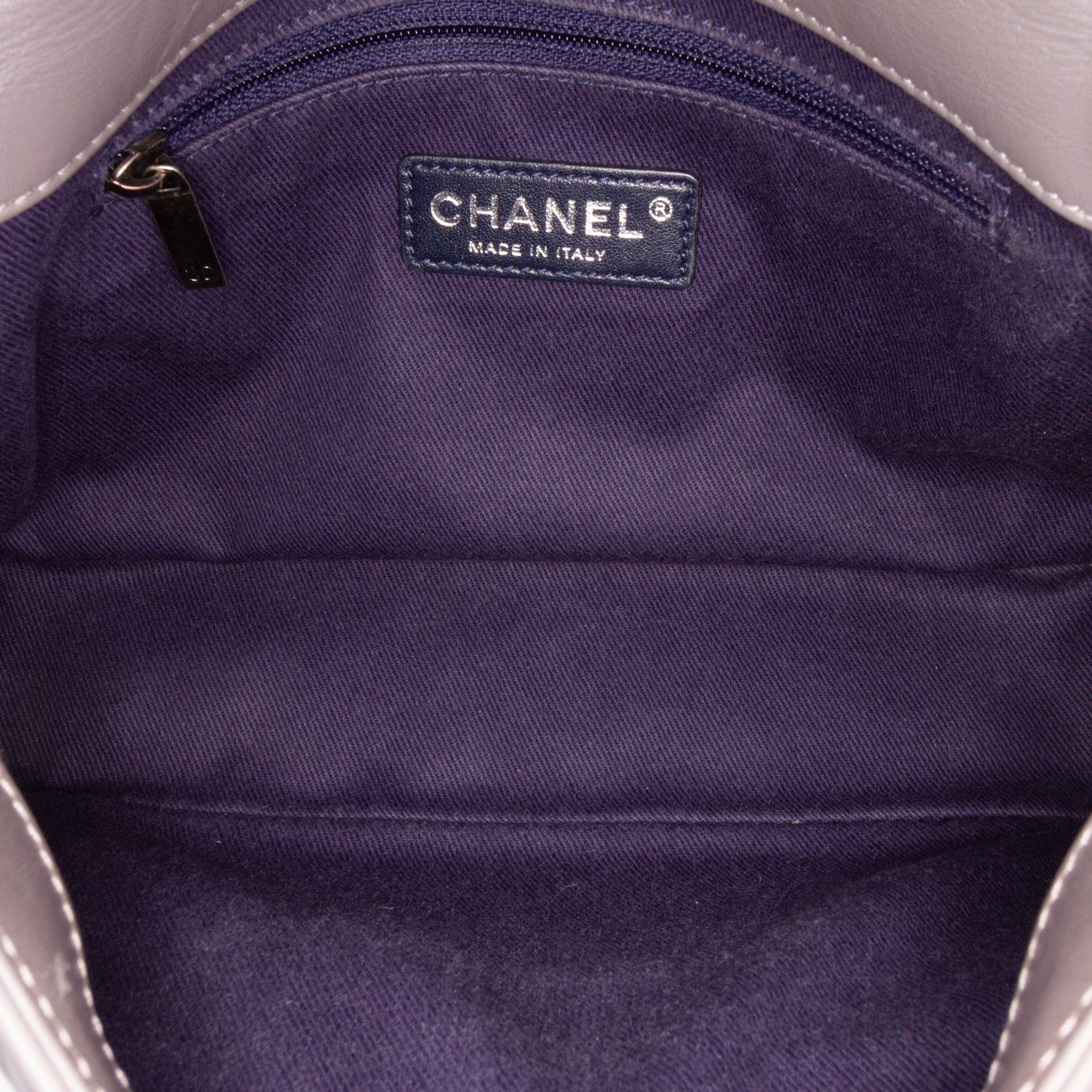 Quilted Aged Calfskin CC Square Flap