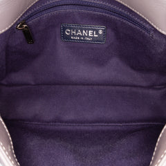 Quilted Aged Calfskin CC Square Flap