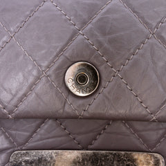 Quilted Aged Calfskin CC Square Flap