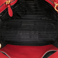 Soft Calf Trimmed Saffiano Lux Open Convertible Tote